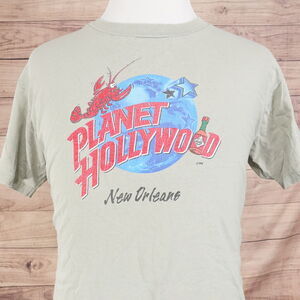 VINTAGE PLANET HOLLYWOOD NEW ORLEANS CRAWFISH SINGLE STITCH USA MADE TSHIRT L